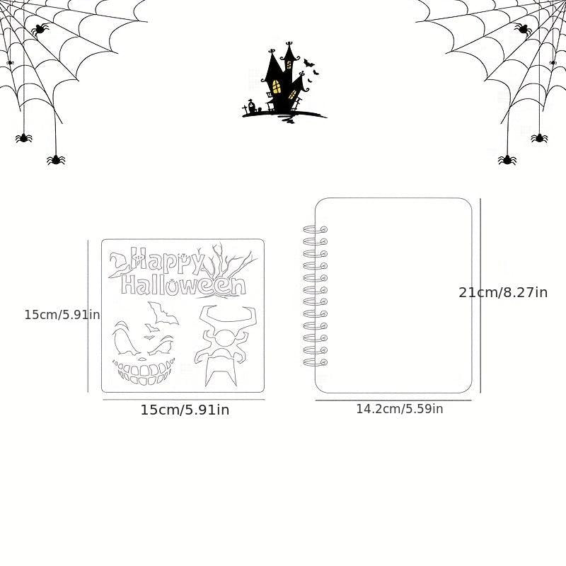 Halloween Painting Template Happy Halloween24 Styles Graffiti Hollow Copy Board