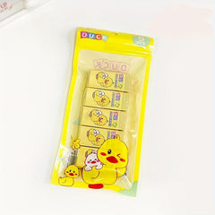 5pcs Cartoon Bagged Rubber Eraser for Kids Art Drawing