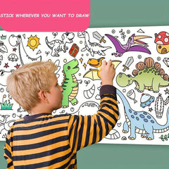 Kids' Art Set with Portable Drawing Painting Roll Box
