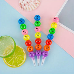 2pcs School Stationery Supplies Gourd-Shaped Pencil & Crayon Set
