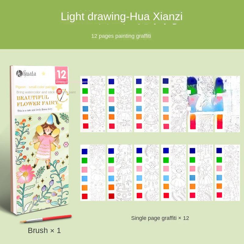 Graffiti Painting Book for Kids, Coloring Paper with Water