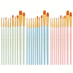 10pcs Painting Nylon Brush Set Art Drawing DIY Gouache Acrylic Brush