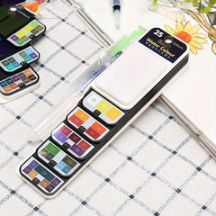 25pcs Professional Watercolor Paint Set Solid Watercolor Paint Art Supplies