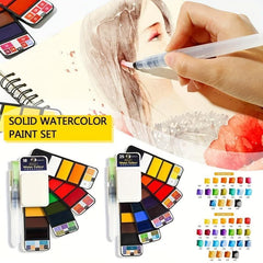 25pcs Professional Watercolor Paint Set Solid Watercolor Paint Art Supplies