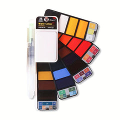 25pcs Professional Watercolor Paint Set Solid Watercolor Paint Art Supplies
