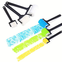 Kids Finger Paint Sponge Set DIY Painting Kit Foam Brush Outliner Palette