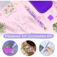 Diamond Painting Pen Kit with 6 Metal Tips and Accessories