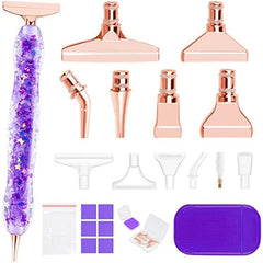 Diamond Painting Pen Kit with 6 Metal Tips and Accessories