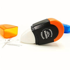 2pcs Portable PVC Pencil Sharpener with Eraser