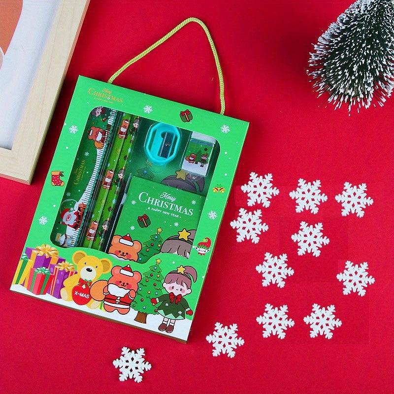 Christmas Student Stationery Set 6pc Portable Gift Prize