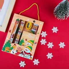 Christmas Student Stationery Set 6pc Portable Gift Prize