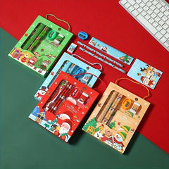 Christmas Student Stationery Set 6pc Portable Gift Prize