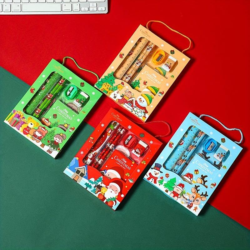 Christmas Student Stationery Set 6pc Portable Gift Prize