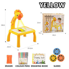 Projection Painting Table With Lighting And Music For Kids