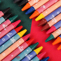 Christmas Crayon 8 Colors Painting Set School Season Prizes