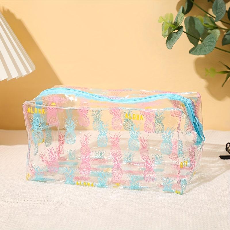 1pc PVC Waterproof Wash Bag Set Storage Bag Translucent Cosmetic Bag