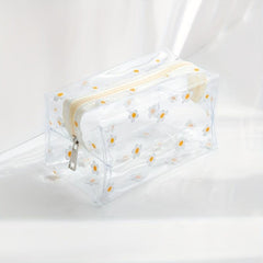 1pc PVC Waterproof Wash Bag Set Storage Bag Translucent Cosmetic Bag