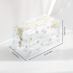1pc PVC Waterproof Wash Bag Set Storage Bag Translucent Cosmetic Bag