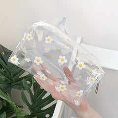 1pc PVC Waterproof Wash Bag Set Storage Bag Translucent Cosmetic Bag
