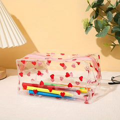 1pc PVC Waterproof Wash Bag Set Storage Bag Translucent Cosmetic Bag