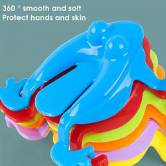 5pcs Cartoon Light Novelty Toy Set - Bouncing Frog Antistress Decompression Toys