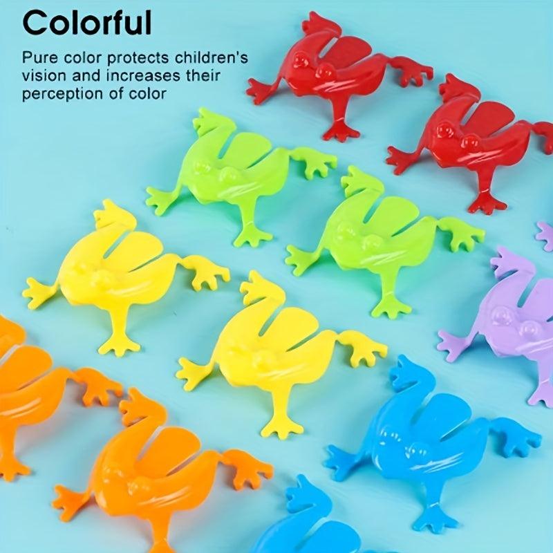 5pcs Cartoon Light Novelty Toy Set - Bouncing Frog Antistress Decompression Toys