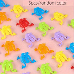 5pcs Cartoon Light Novelty Toy Set - Bouncing Frog Antistress Decompression Toys