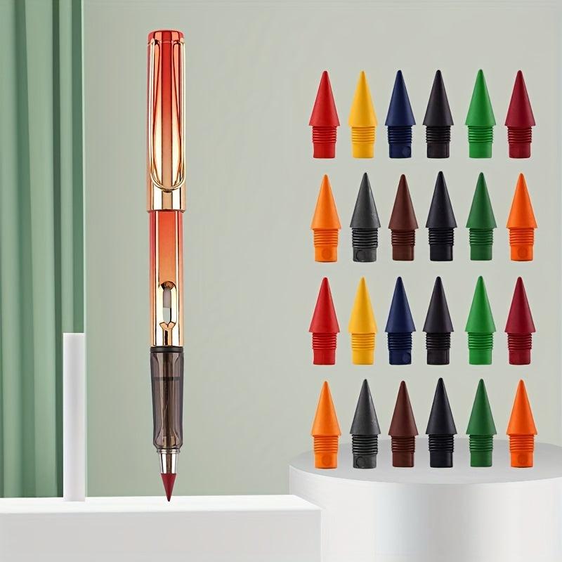 24 Heads Gradient Pencil Permanent Pencil - Student Adult Drawing Crayons
