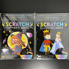 9pcs Cartoon Magic Art Card DIY Graffiti Set Painting Book