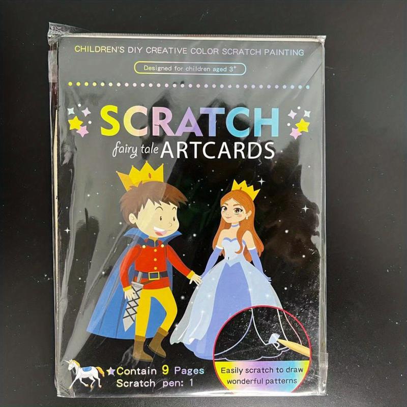 9pcs Cartoon Magic Art Card DIY Graffiti Set Painting Book