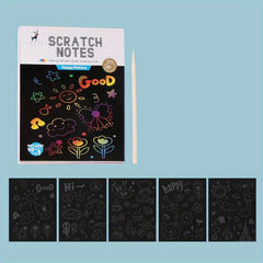 Rainbow Scratch Paper 14x10 - Scratch Art Kids Adults