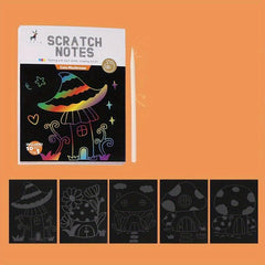 Rainbow Scratch Paper 14x10 - Scratch Art Kids Adults