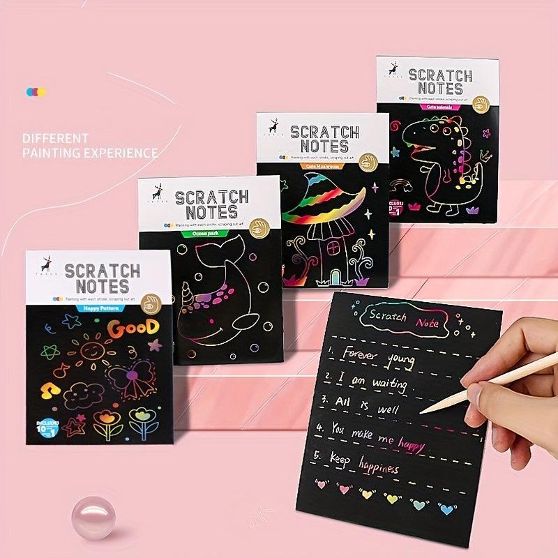Rainbow Scratch Paper 14x10 - Scratch Art Kids Adults