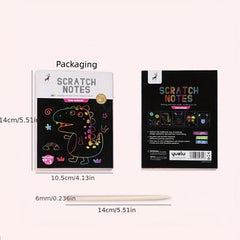 Rainbow Scratch Paper 14x10 - Scratch Art Kids Adults