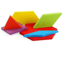 155pc Geometric Jigsaw Puzzles Wooden Plane Imposition