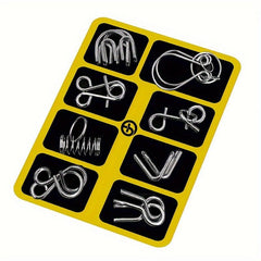 Educational Toys Memory Iron Ring Luban Lock 8pcs Set