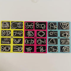 Educational Toys Memory Iron Ring Luban Lock 8pcs Set