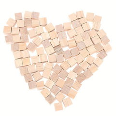 100pcs Small Wooden Blocks Square Pine Wooden Blocks Diy Geometric Cube