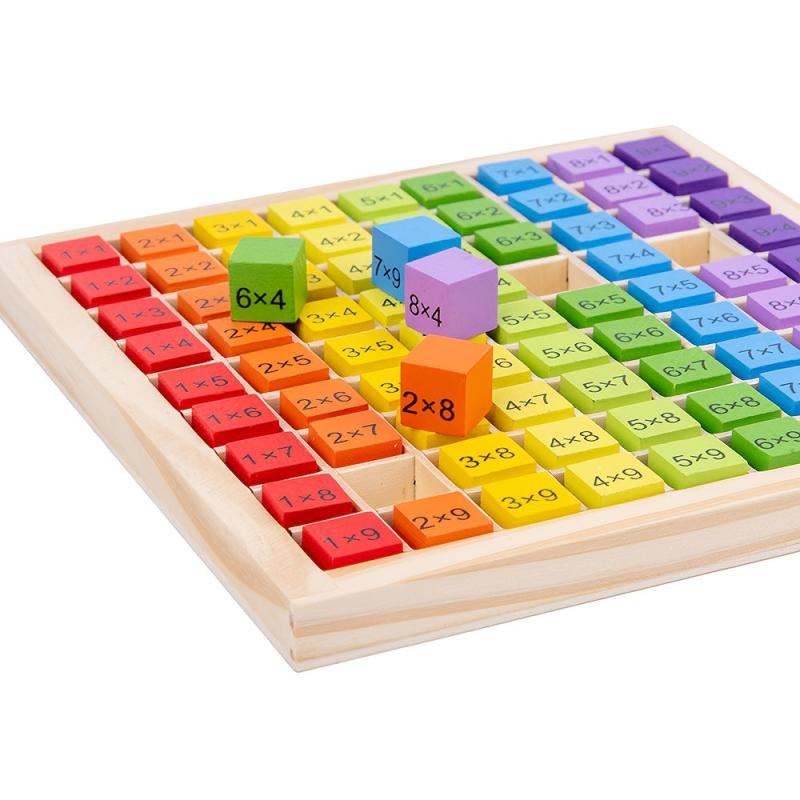Colorful 99 Multiplication Table Board Math Toy