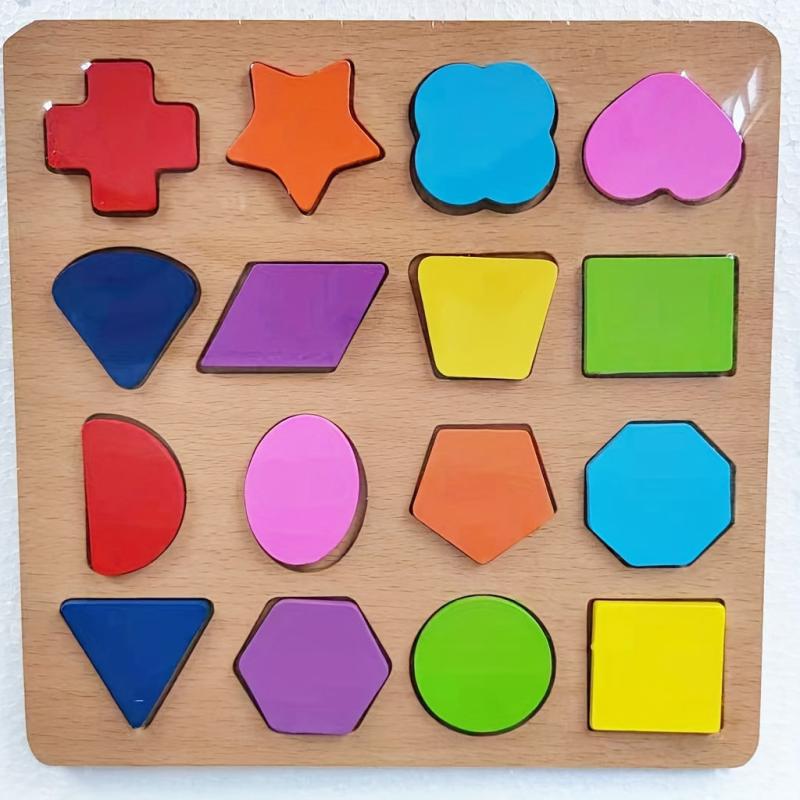 Wooden Cognitive Board Puzzle Hand Grab Mixed