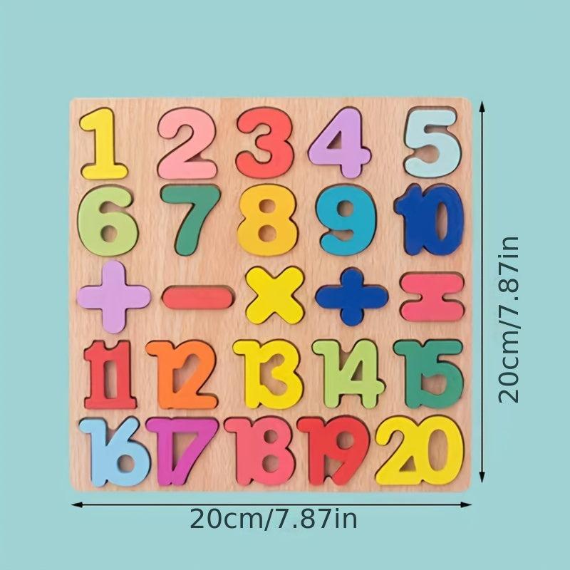 Wooden Cognitive Board Puzzle Hand Grab Mixed