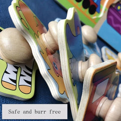 Farm Wooden Puzzle Board for Kids - Preschool Educational Toy