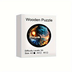 Wooden Puzzle Yin yang Tree Puzzle Two Level Party Favor