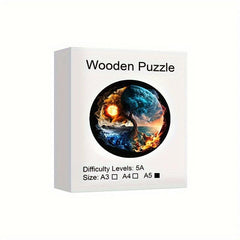 Wooden Puzzle Yin yang Tree Puzzle Two Level Party Favor