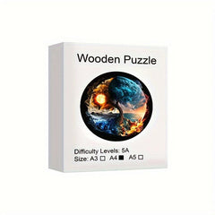 Wooden Puzzle Yin yang Tree Puzzle Two Level Party Favor
