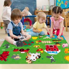 Farm Animals Felt Story Board Set Preschool Farmhouse Themed Storytelling