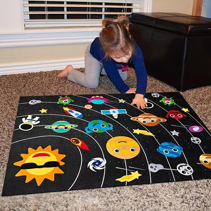 DIY Farm Animal Felt Story Puzzle Busy Learning Board