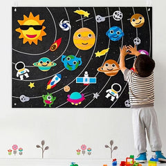 DIY Farm Animal Felt Story Puzzle Busy Learning Board