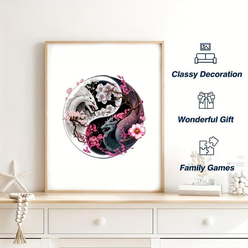 Dragon Yin Yang Wooden Puzzle Educational Toy - Adult Men and Women