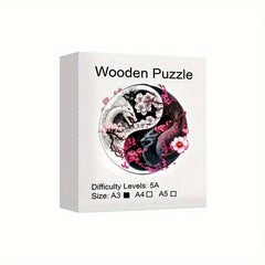 Dragon Yin Yang Wooden Puzzle Educational Toy - Adult Men and Women